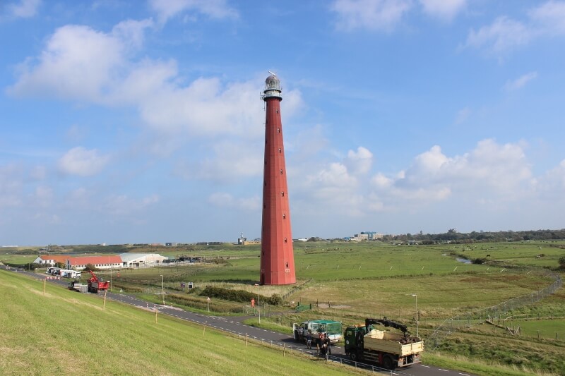 Rond de Lange Jaap zijn op 22 september 2021 hekken geplaatst