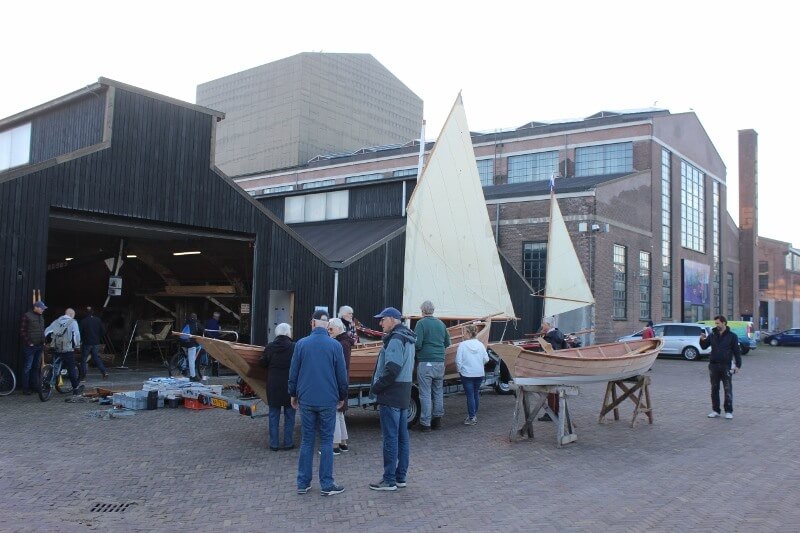 De Medemblikkerloods wordt tijdens de beurs ook druk bezocht.