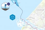 Afbeelding van het tracé van het Porthos project